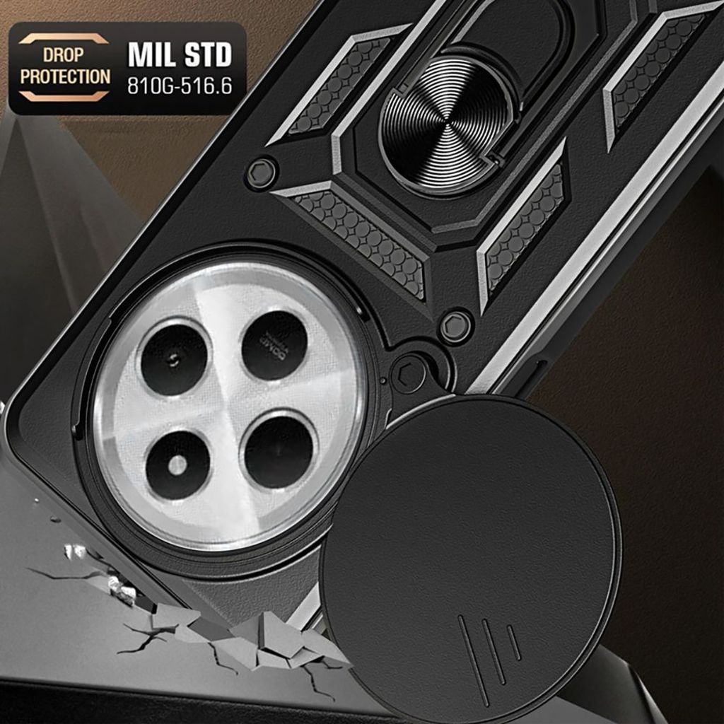 Tech-Protect CamShield Pro Skal till Xiaomi Redmi 14C / Poco C75 - Svart