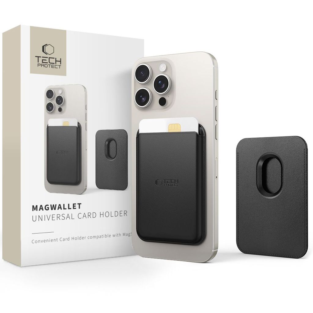 Tech-Protect MagWallet MagSafe korttikotelo – musta