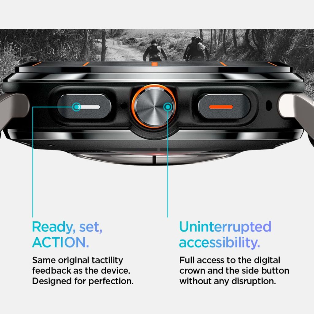 Spigen Fit Lite Klokkereim til Galaxy Watch Ultra 47mm - Svart