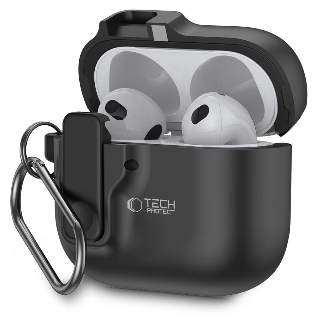 Tech-Protect Slim Hook  Case for AirPods 4 - Black