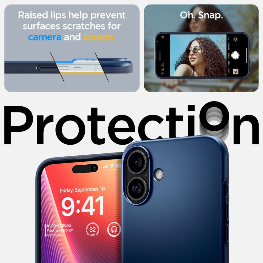 Spigen Thin Fit Magsafe Case for iPhone 16 - Blue