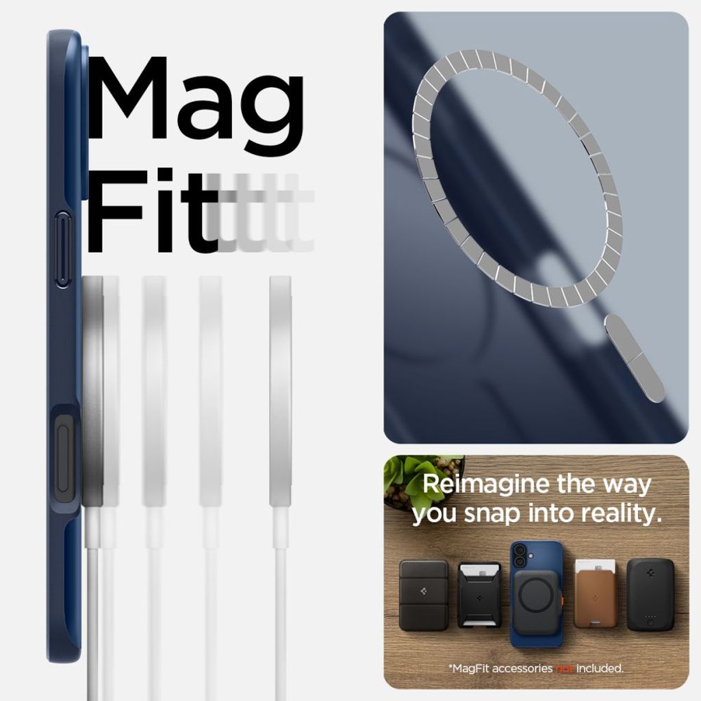 Spigen Thin Fit Magsafe Case for iPhone 16 - Blue