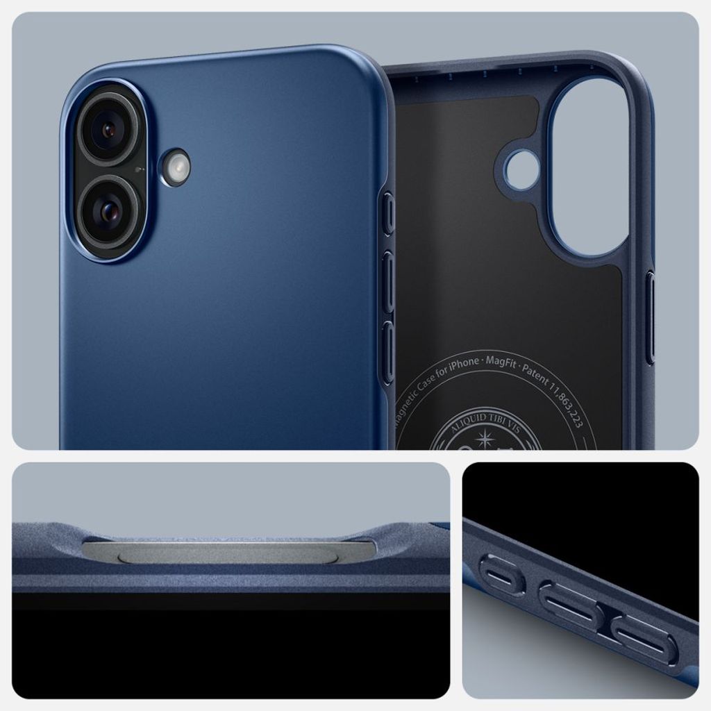 Spigen Thin Fit Magsafe Case for iPhone 16 - Blue