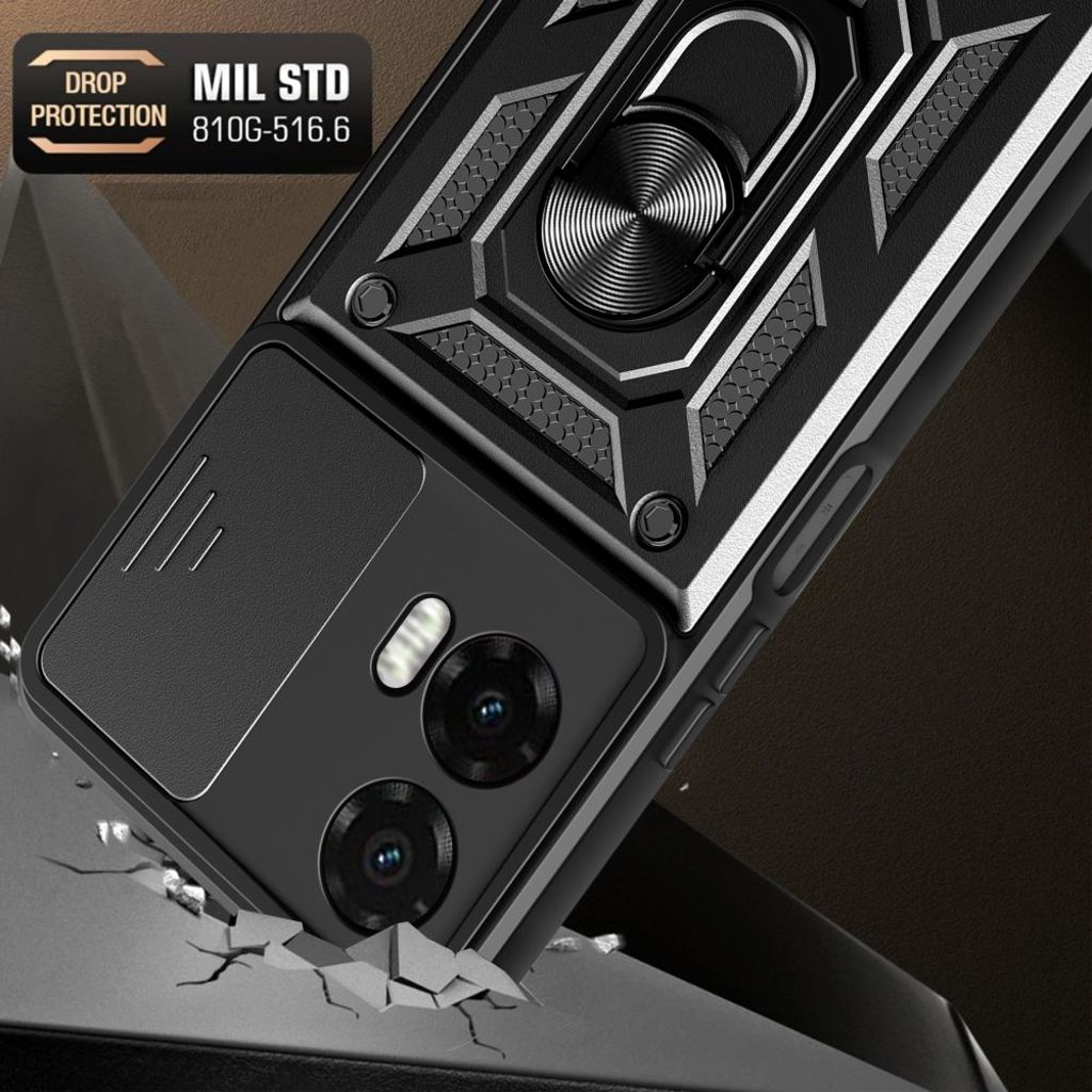 Tech-Protect CamShield Pro Cover til Motorola Moto G35 5G - Sort