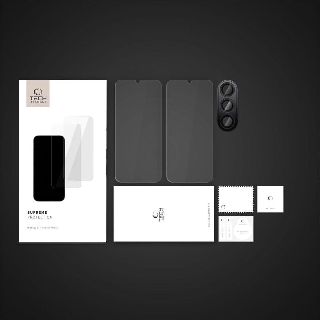 Tech-Protect Supreme Set 2x Skärm & Linsskydd till Samsung Galaxy A16 4G/5G