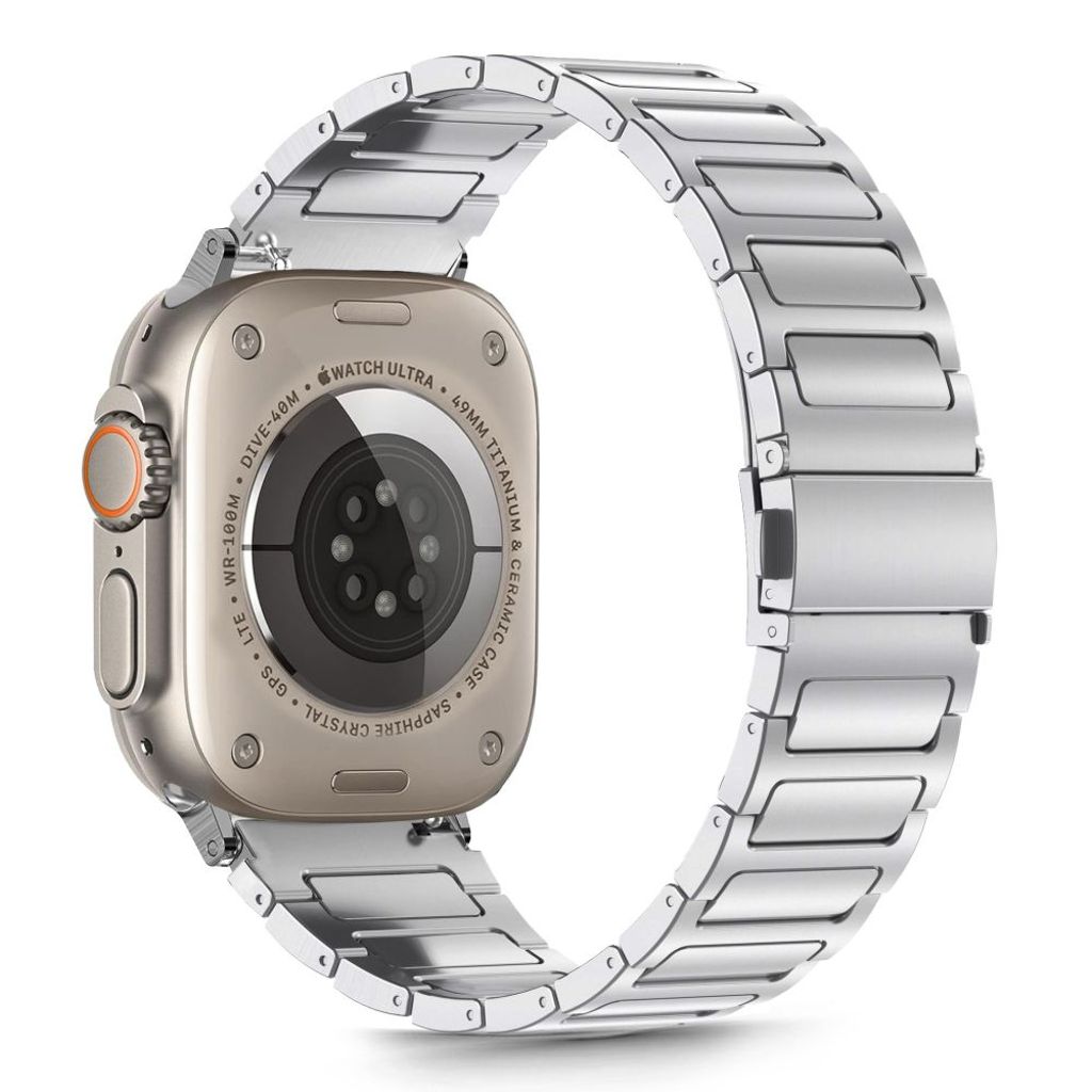 Tech-Protect Stainless Klokkereim til Apple Watch 44/45/46/49 mm - Sølv