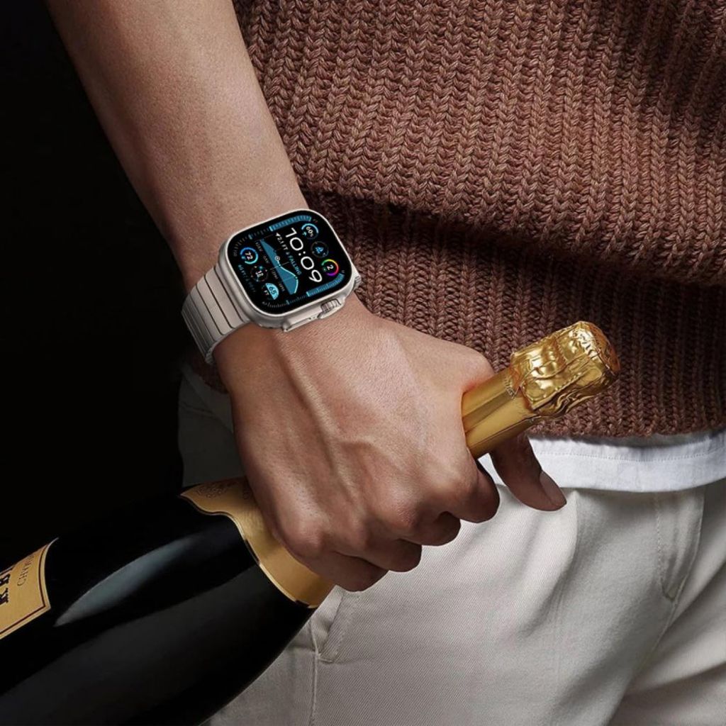 Tech-Protect LinkBand Klokkereim til Apple Watch 44/45/46/49 mm - Sølv