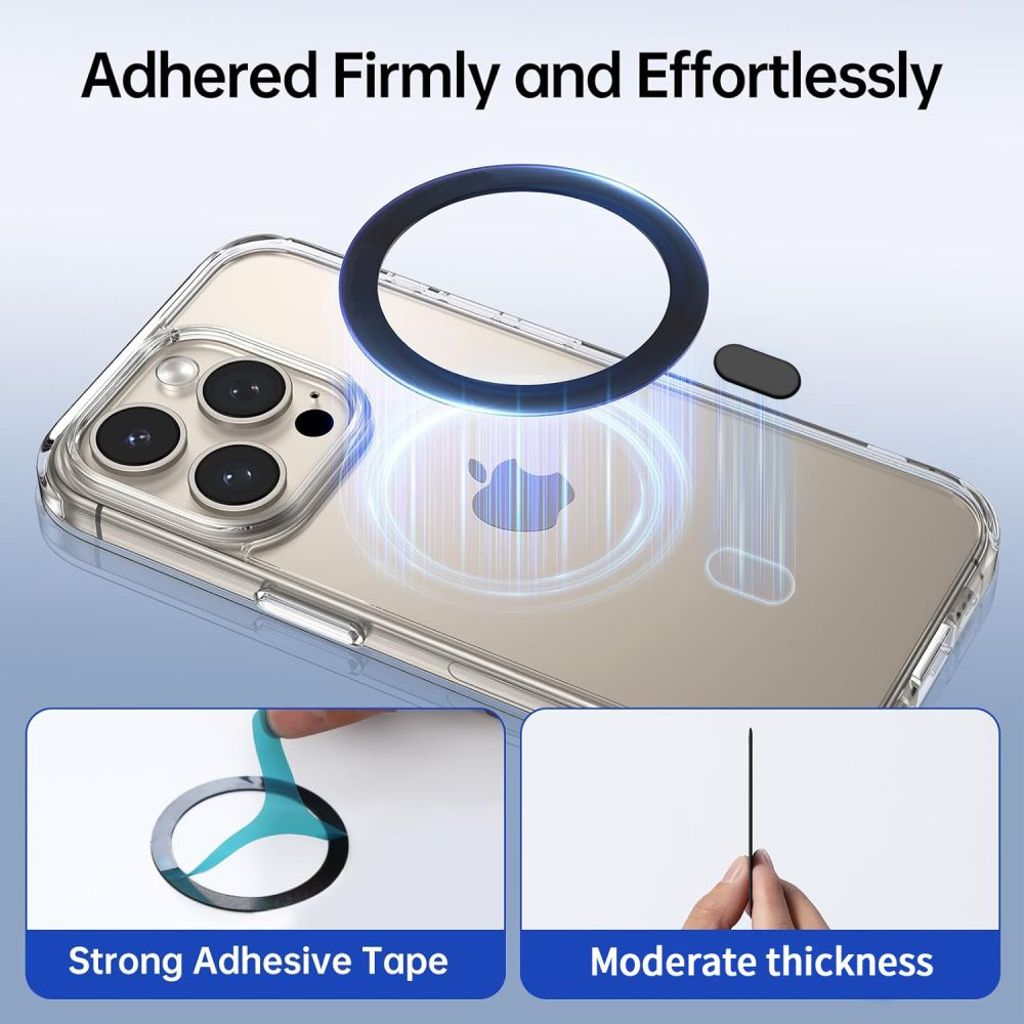 Tech-Protect MMP-100 MagSafe Ring 2-pakkaus – valkoinen/musta