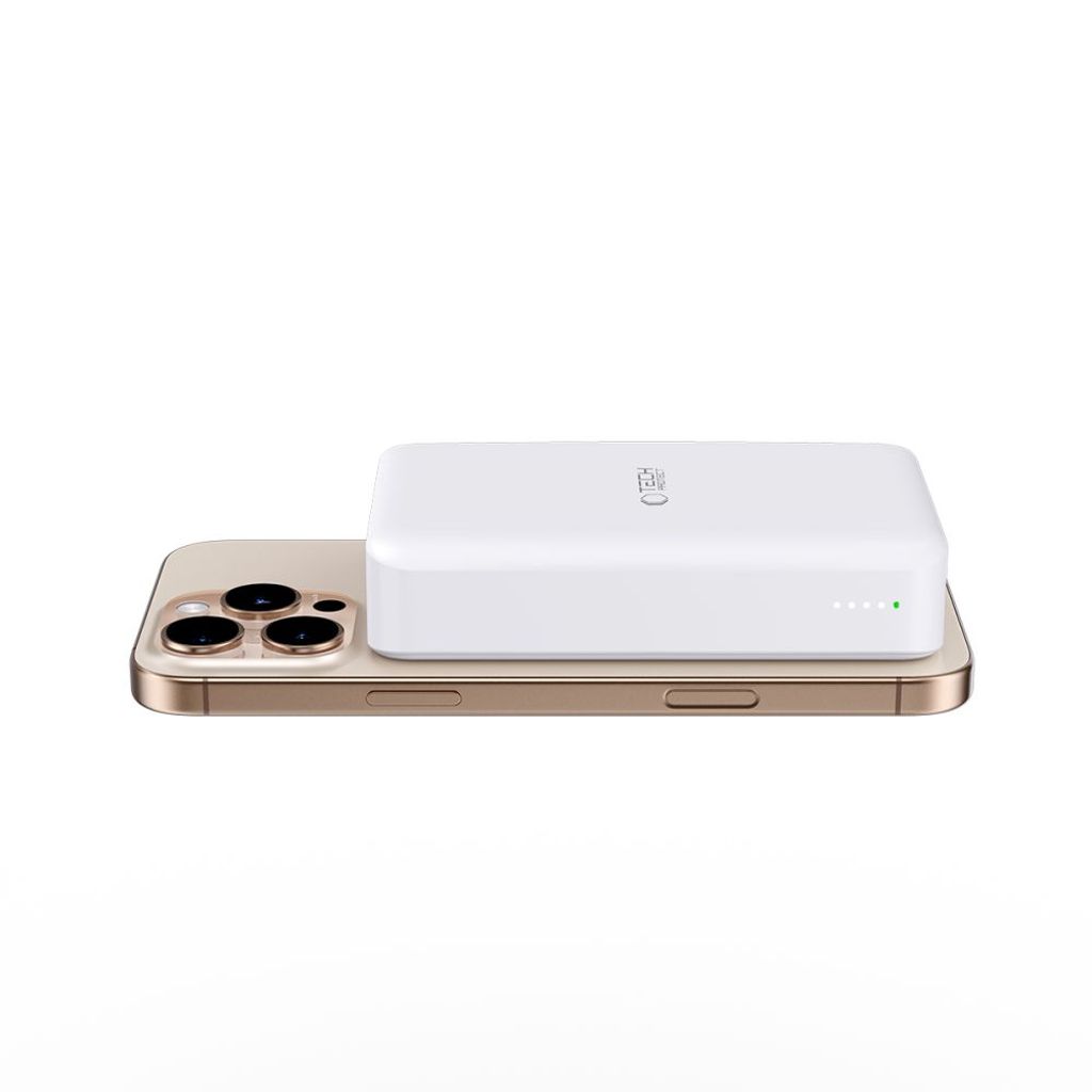 Powerbank Tech-Protect PB12 LifeMag MagSafe 20000mAh – hvit
