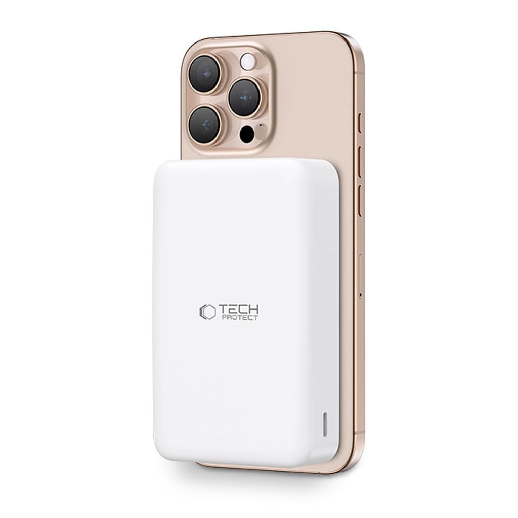 Powerbank Tech-Protect PB12 LifeMag MagSafe 20000mAh – hvit