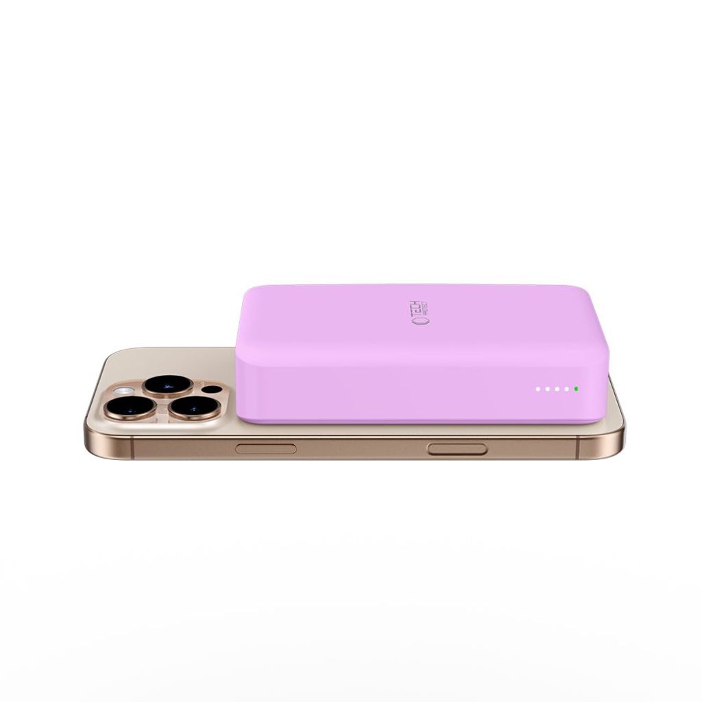 Powerbank Tech-Protect PB12 LifeMag MagSafe 20000mAh – lilla
