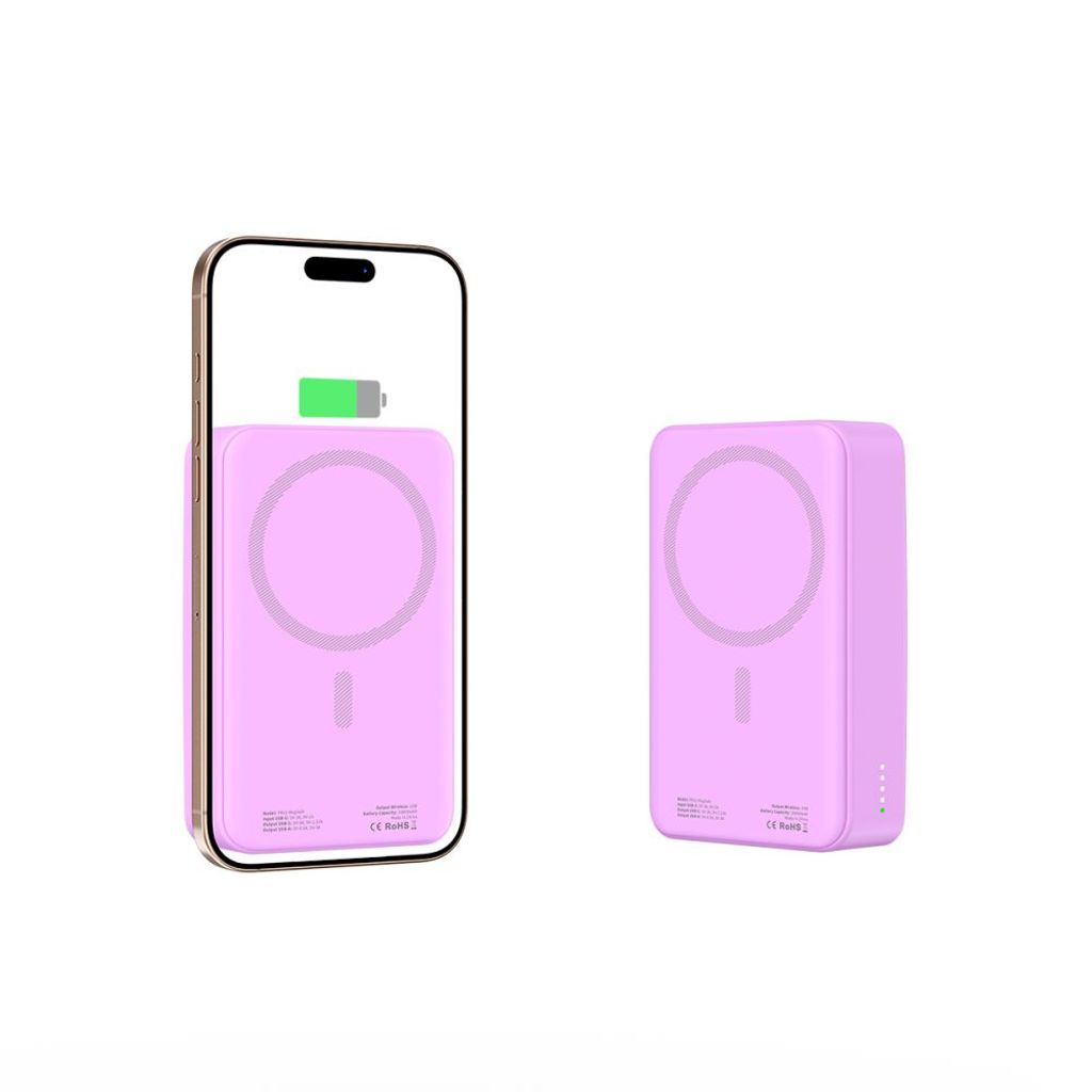 Powerbank Tech-Protect PB12 LifeMag MagSafe 20000mAh – lilla