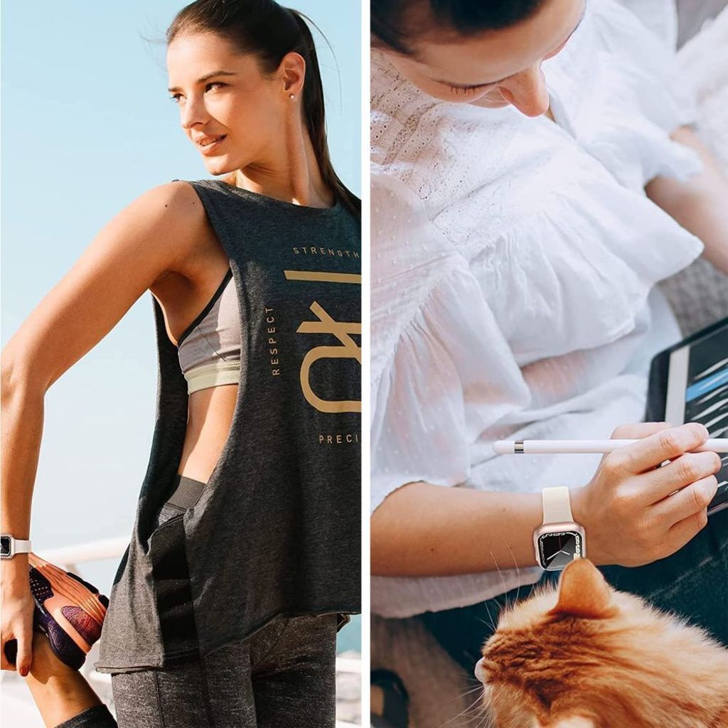 Tech-Protect Defense360 Deksel til Apple Watch 46mm - Svart