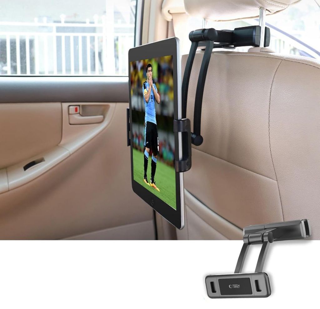 Tech-Protect V2 car headrest phone holder for car – Black