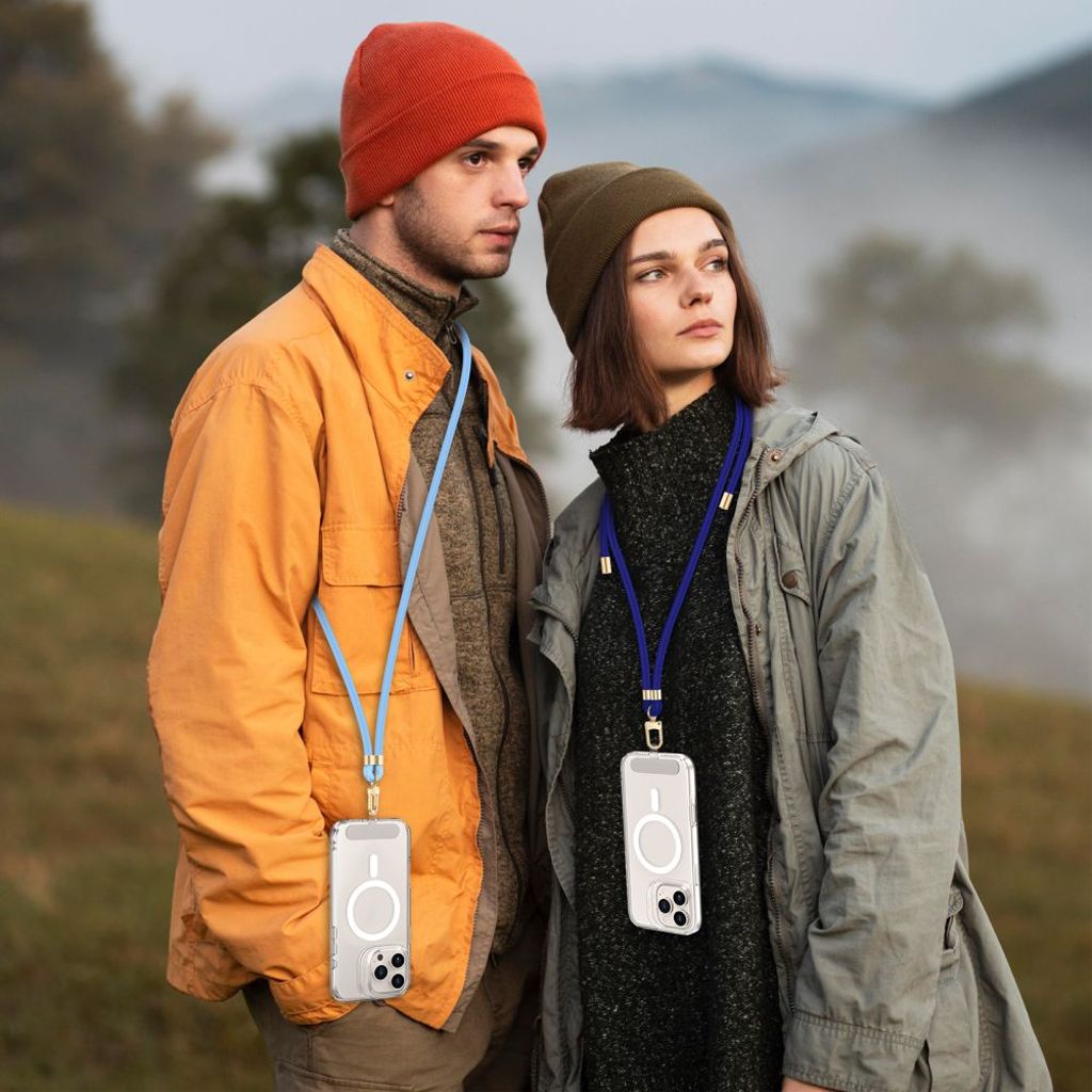 Tech-Protect C7S puhelinhihna – Sininen/Kulta