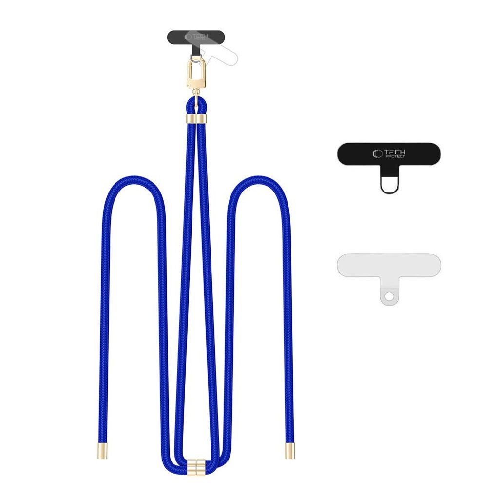 Tech-Protect C7S puhelinhihna – Sininen/Kulta