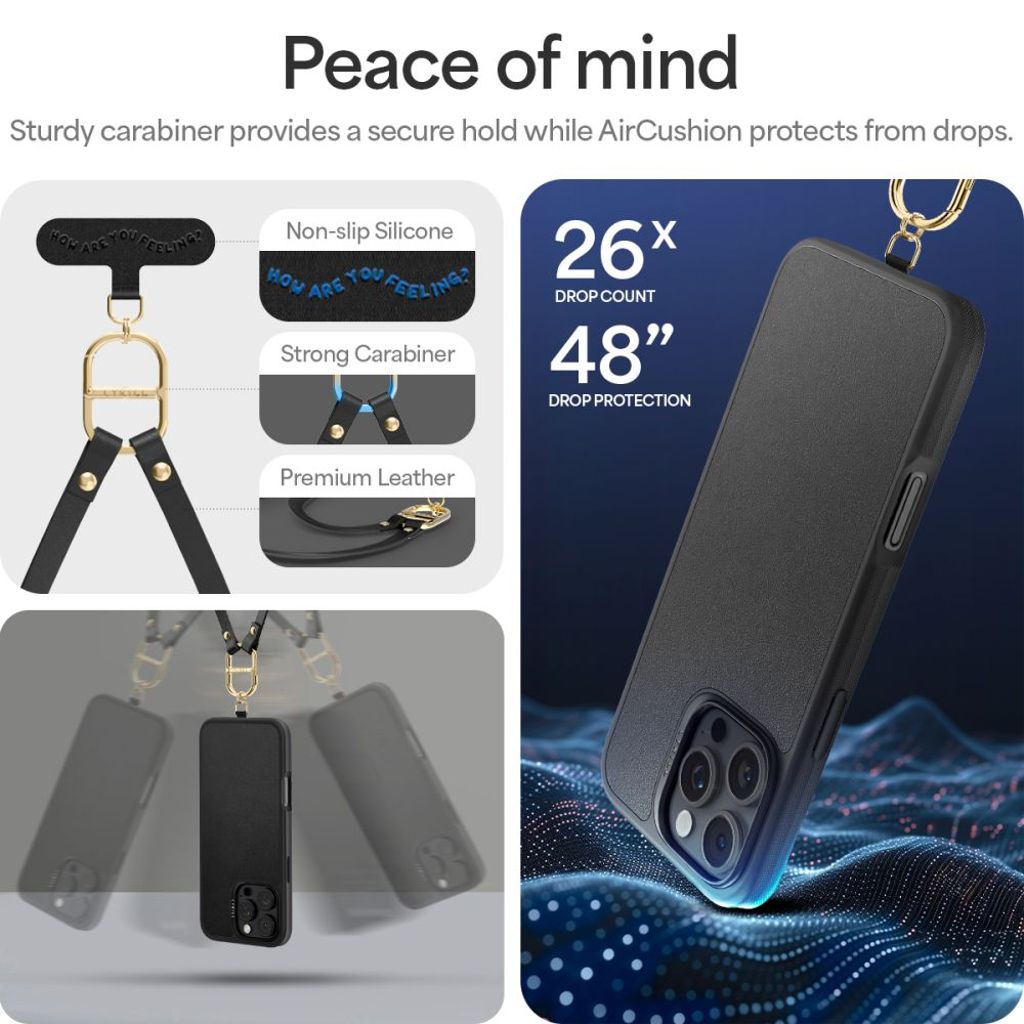 Spigen Cyrill Classic Charm Magsafe Cover til iPhone 16 Pro - Sort