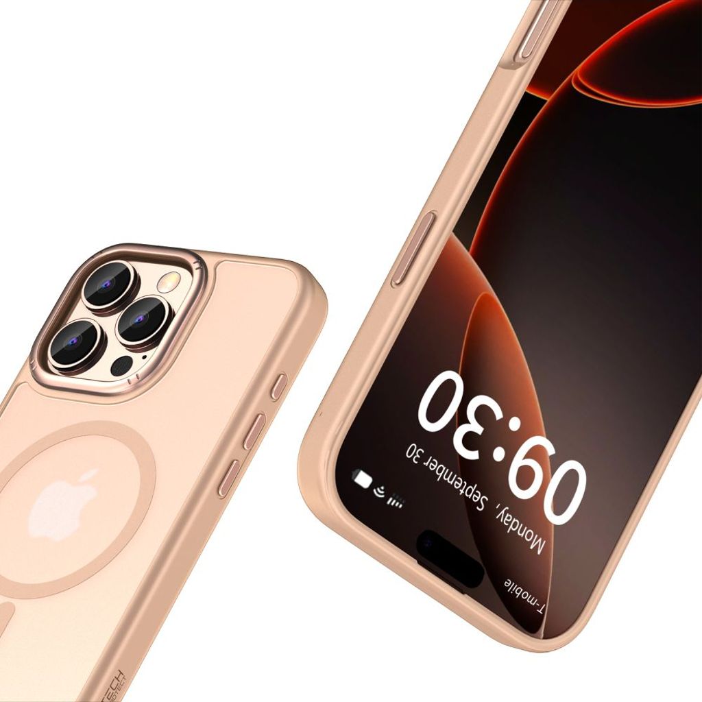 Tech-Protect MagMat MagSafe Cover til iPhone 16 Pro Max - Lyserød