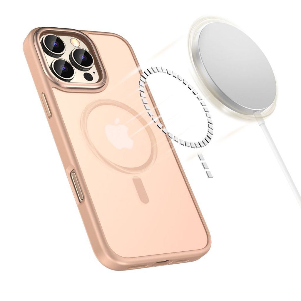 Tech-Protect MagMat MagSafe Cover til iPhone 16 Pro Max - Lyserød