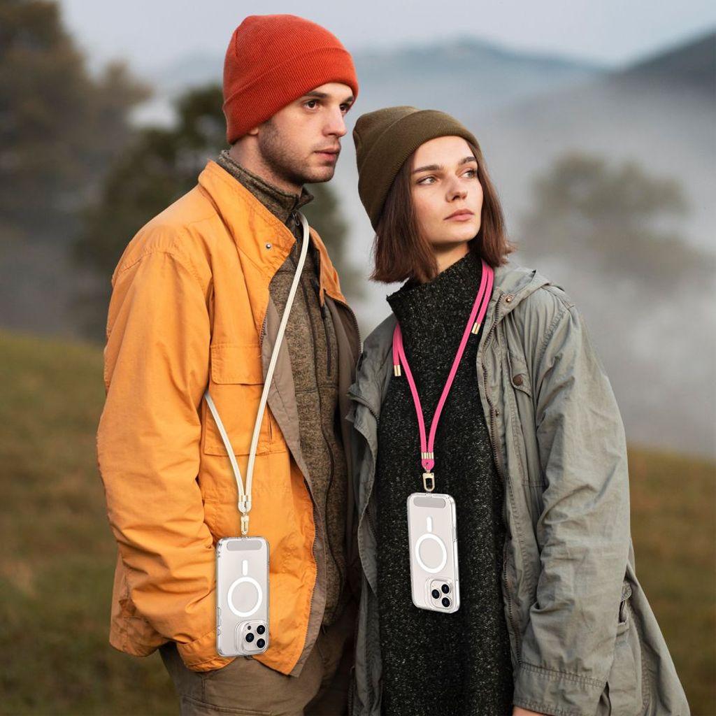 Tech-Protect C7S Puhelinhihna – Beige/Kulta