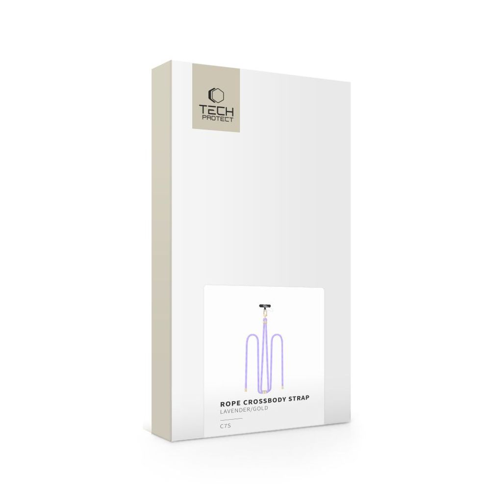 Tech-Protect C7S puhelinhihna – violetti/kulta