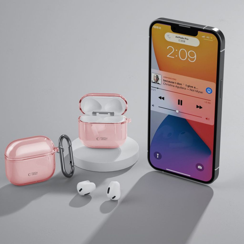 Tech-Protect FlexAir Case for AirPods 4 - Pink