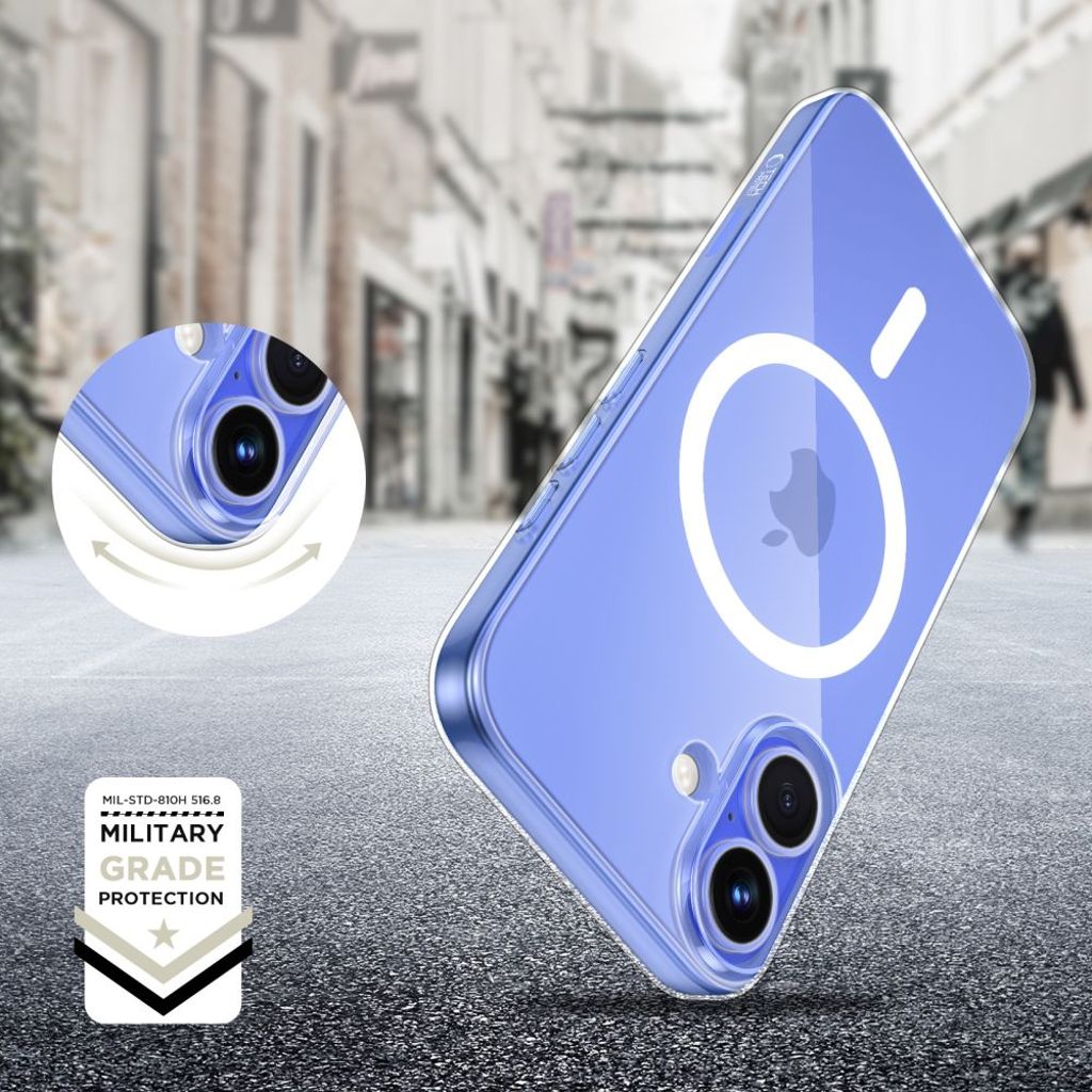 Tech-Protect FlexAir MagSafe Case for iPhone 16 - Transparent