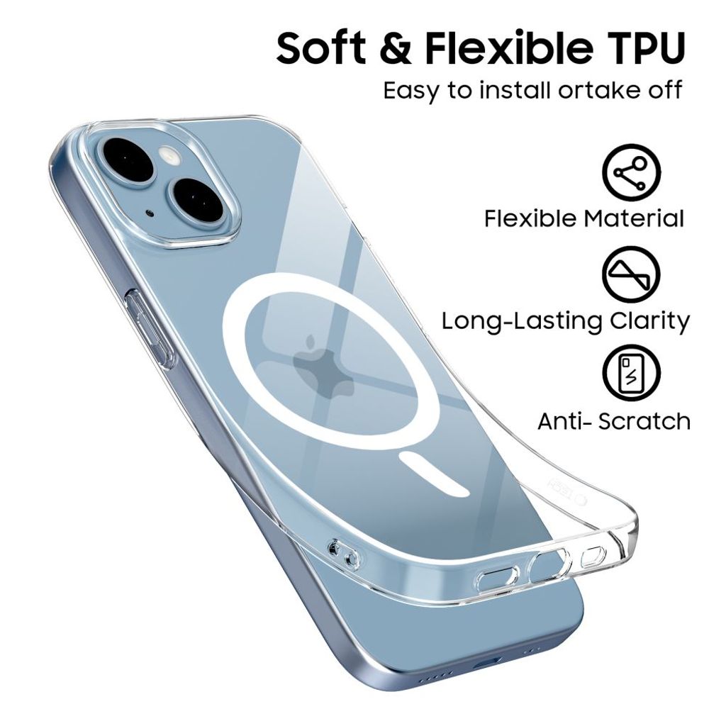 Tech-Protect FlexAir MagSafe Case for iPhone 13/14 - Transparent