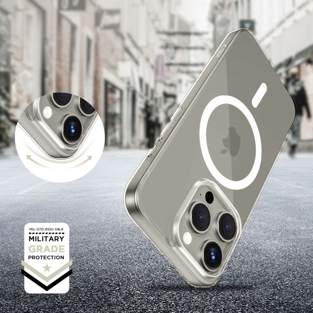 Tech-Protect FlexAir MagSafe Case for iPhone 15 Pro - Transparent