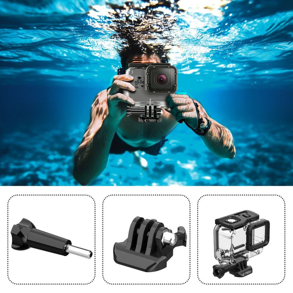 Tech-Protect GA200 Waterproof Case for GoPro Hero 5 / 6 / 7 – Transparent