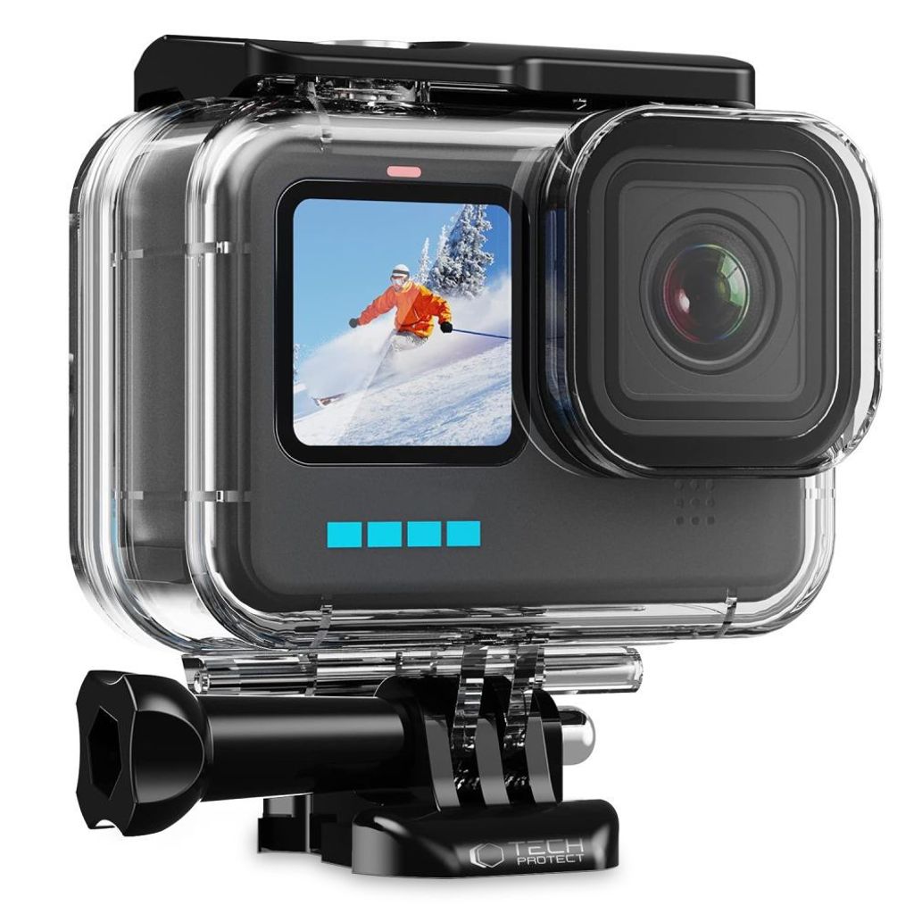 Tech-Protect GA200 Waterproof Case for GoPro Hero 9 / 10 / 11 / 12 – Transparent