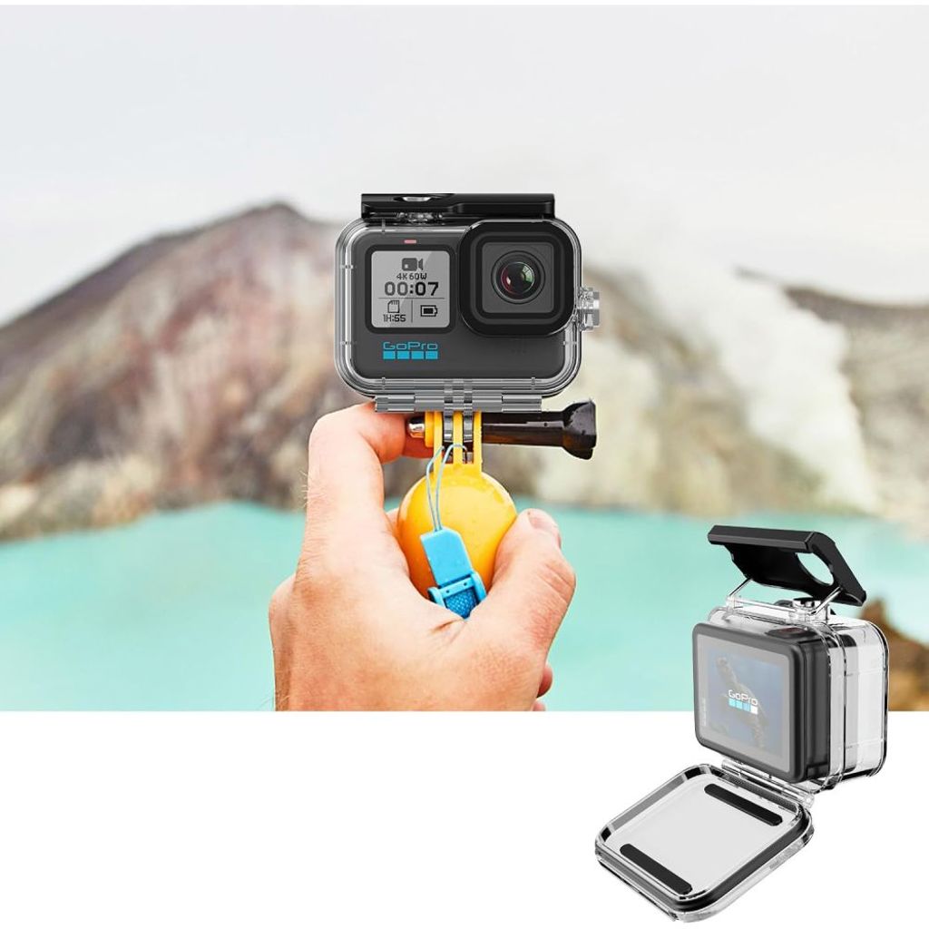 Tech-Protect GA200 Waterproof Case for GoPro Hero 9 / 10 / 11 / 12 – Transparent