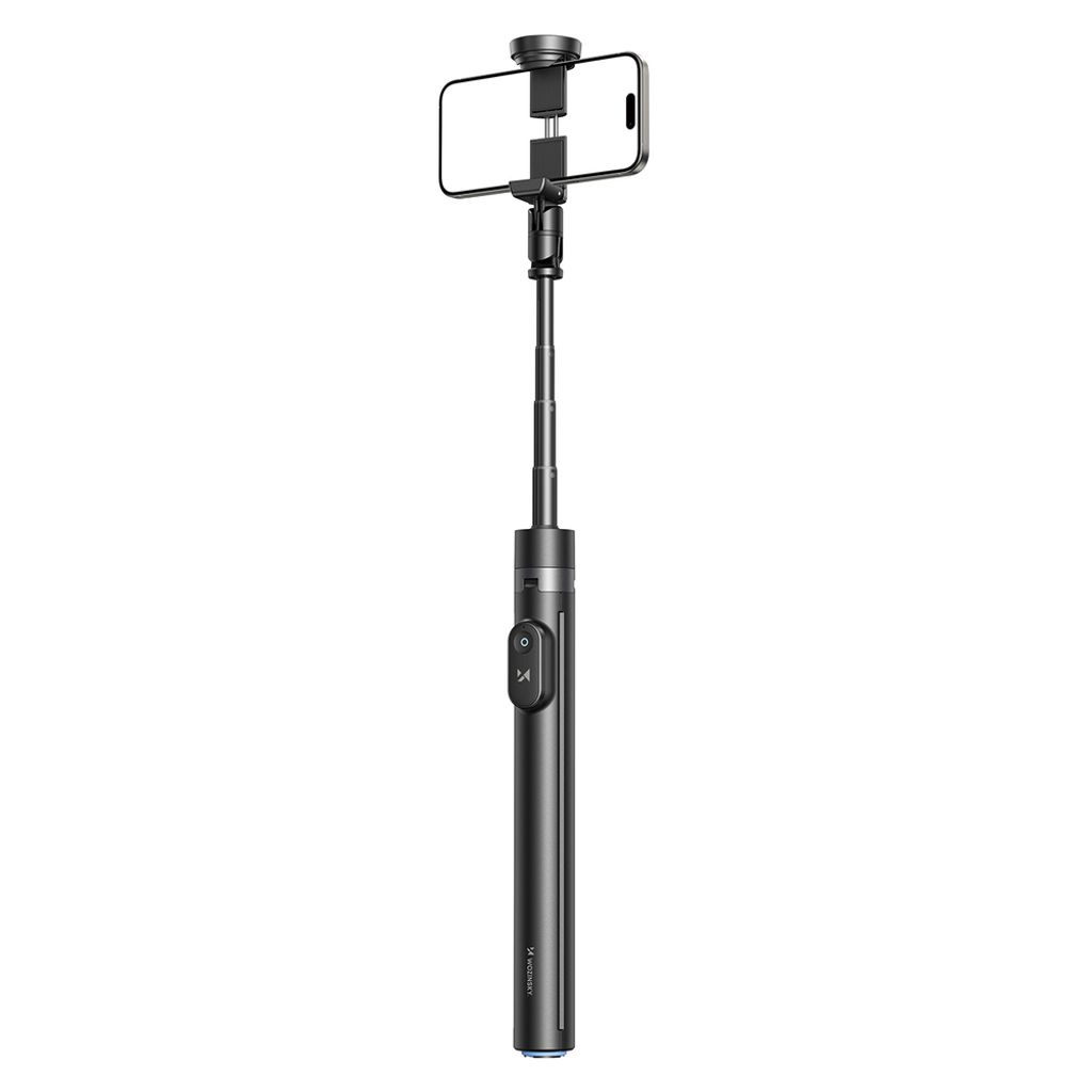 Wozinsky Selfie-keppi/kolmijalka automaattisesti pidennettävillä jaloilla 170 cm – musta