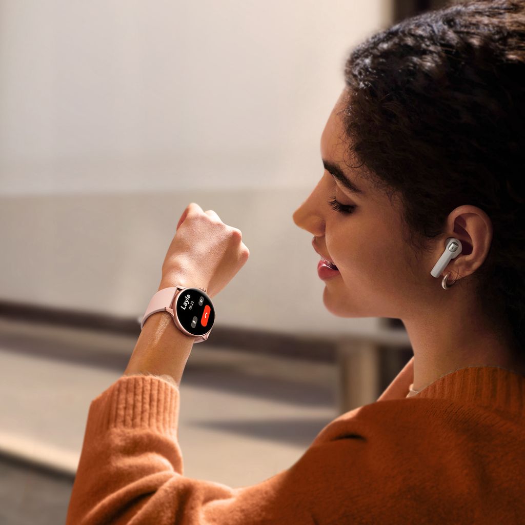 Joyroom Classis Series JR-FC1 smartklokke med anropsfunksjon IP68 - rosa