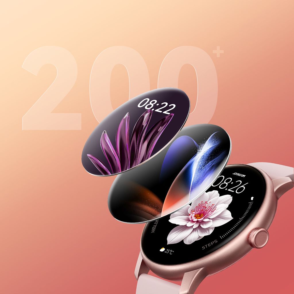 Joyroom Classis Series JR-FC1 smartklokke med anropsfunksjon IP68 - rosa