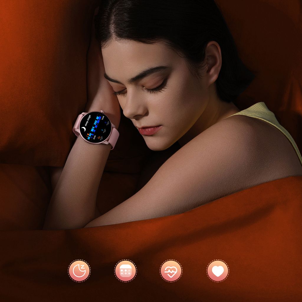 Joyroom Classis Series JR-FC1 smartklokke med anropsfunksjon IP68 - rosa