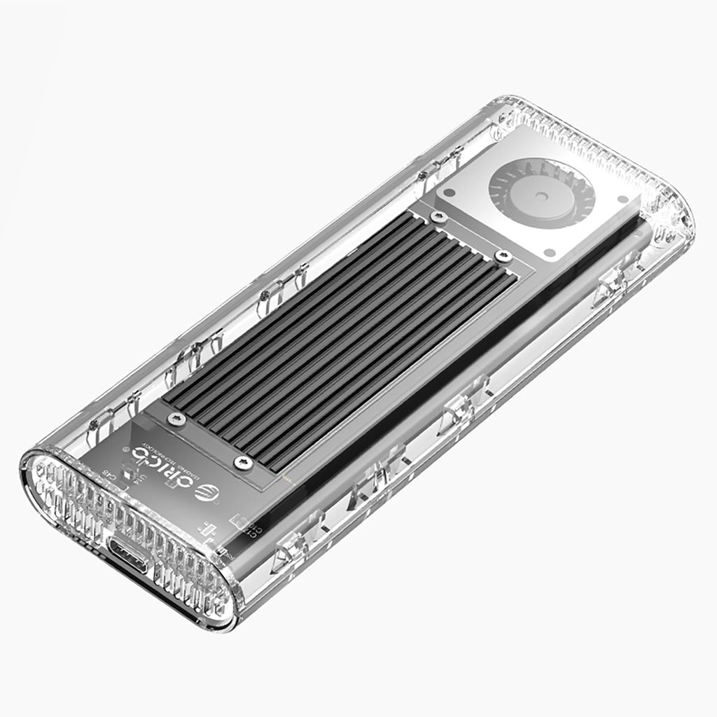 Orico TCM2-G20 M.2 NVME USB-C 3.2 Disk Drive Silver/Transparent