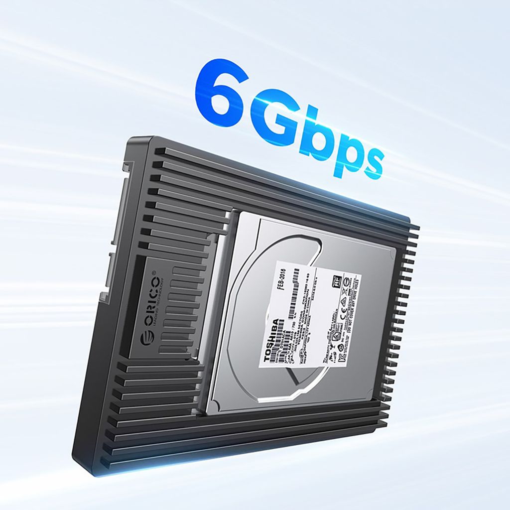 Orico D2SS-6G drive adapter 2,5" til 3,5" omformer - svart
