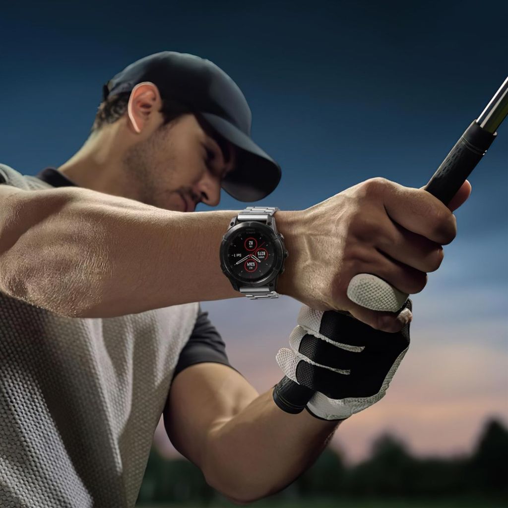 Garmin Fenix 8/Fenix E/Quatix 8/Tactix 8 osv. Klokkereim - Sølv