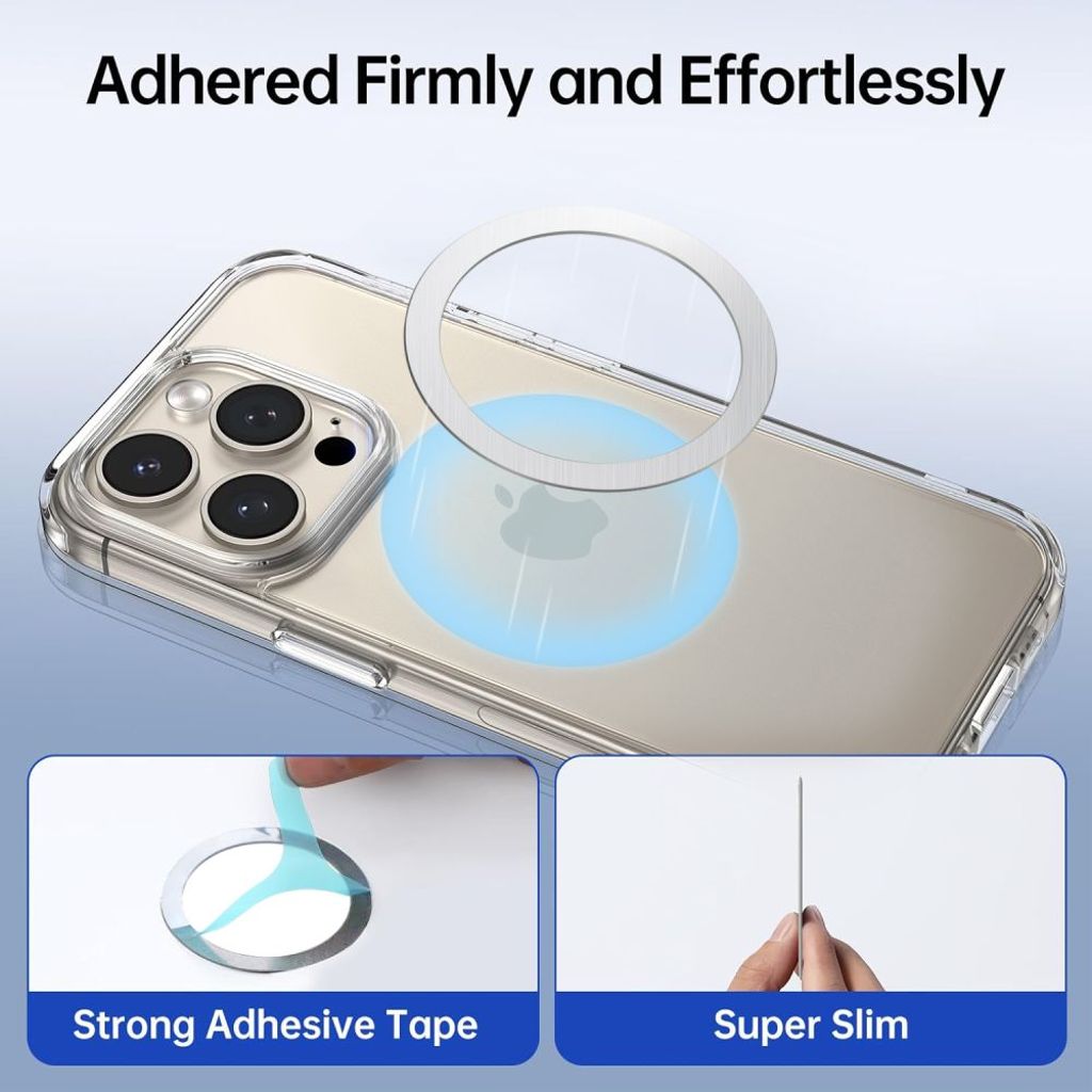 Tech-Protect MMP-110 2in1 magnetisk ring med MagSafe – sølv-sort