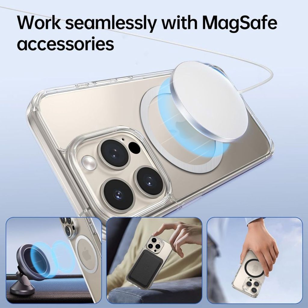 Tech-Protect MMP-110 2in1 magnetisk ring med MagSafe – sølv-sort