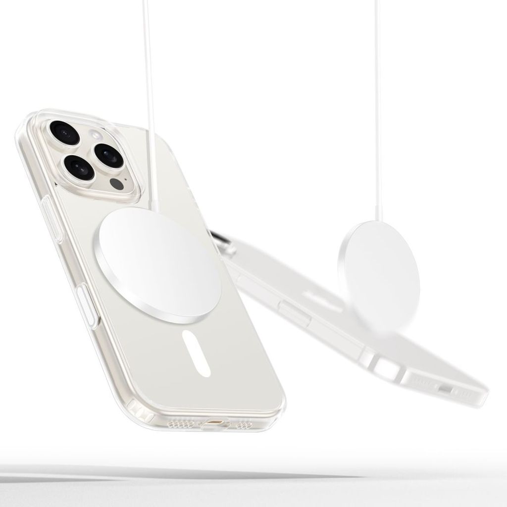 Tech-Protect Flexair Hybrid CC Magsafe Deksel til iPhone 16 Pro Max - Gjennomsiktig