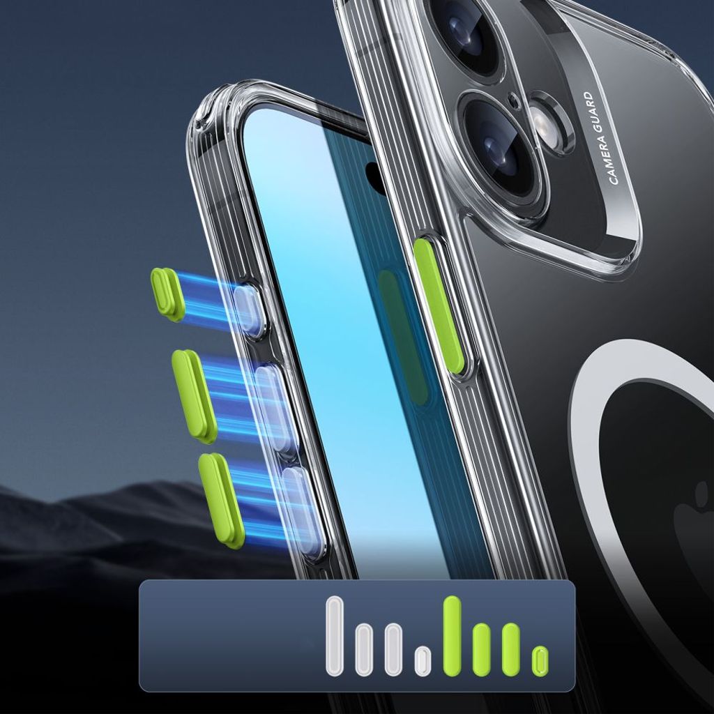 ESR Classic Pro Halolock MagSafe Set Cover & Skærmbeskyttelse til iPhone 16 - Gennemsigtig