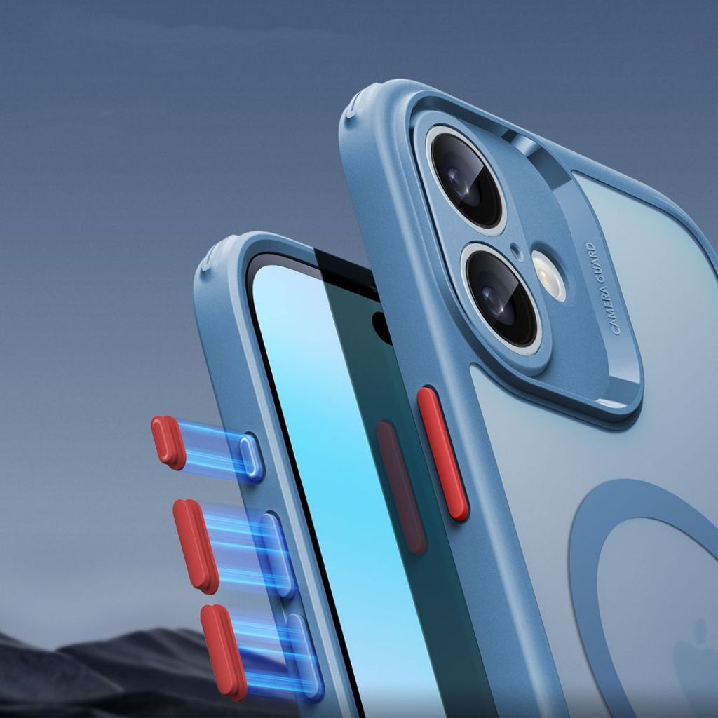 ESR Classic Pro Halolock MagSafe Set Cover & Skærmbeskyttelse til iPhone 16 - Blå