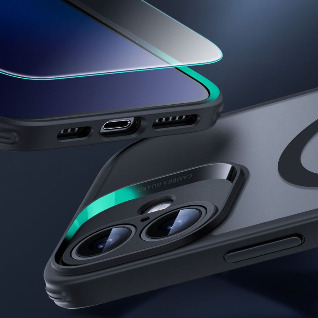 ESR Classic Pro Halolock MagSafe Set Cover & Skærmbeskyttelse til iPhone 16 - Sort