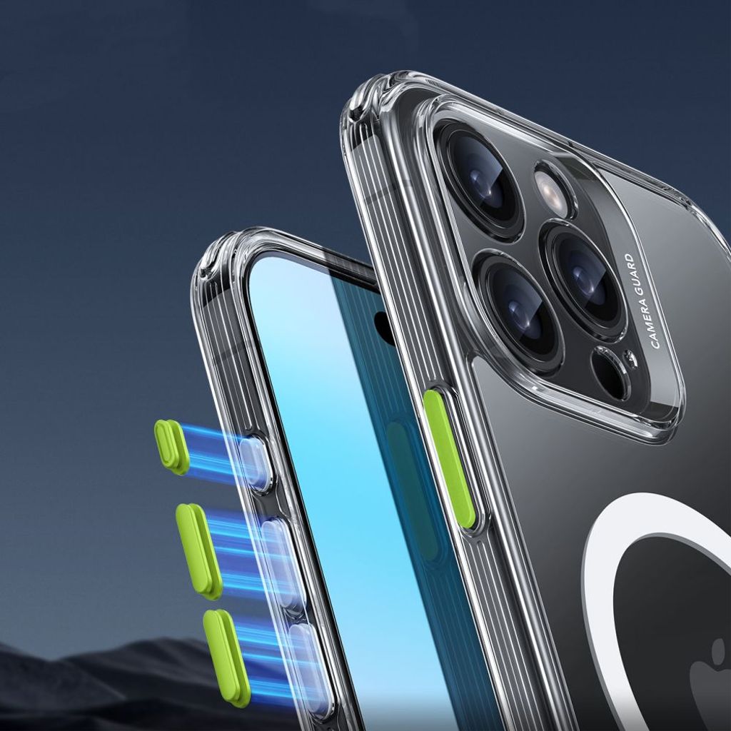 ESR Classic Pro Halolock MagSafe Set Cover & Skærmbeskyttelse til iPhone 16 Pro - Gennemsigtig