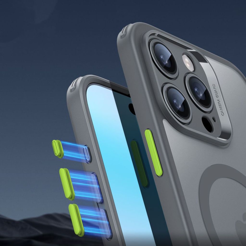 ESR Classic Pro Halolock MagSafe Set Cover & Skærmbeskyttelse til iPhone 16 Pro Max - Grå