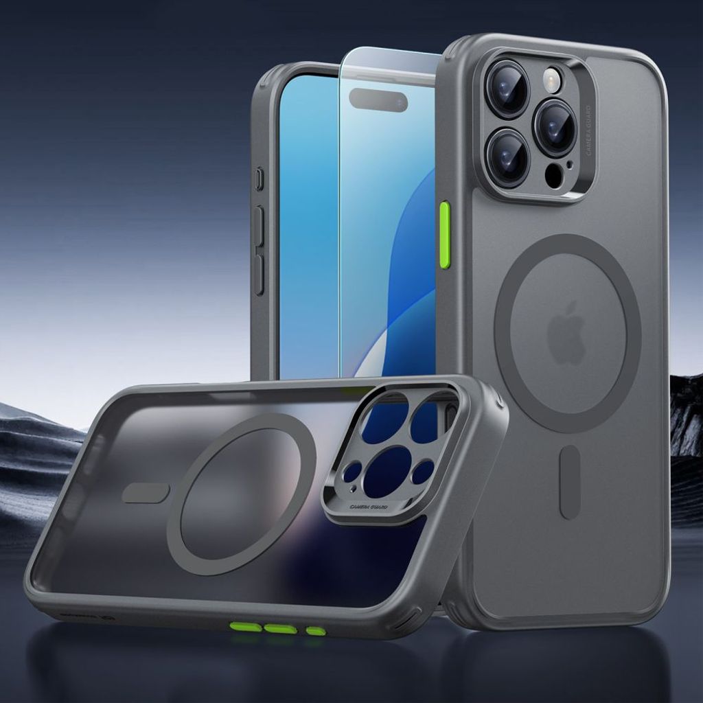 ESR Classic Pro Halolock MagSafe Set Cover & Skærmbeskyttelse til iPhone 16 Pro Max - Grå