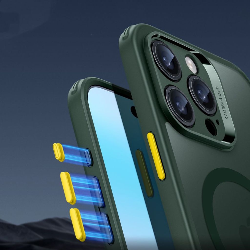 ESR Classic Pro Halolock MagSafe Set Cover & Skærmbeskyttelse til iPhone 16 Pro Max - Grøn