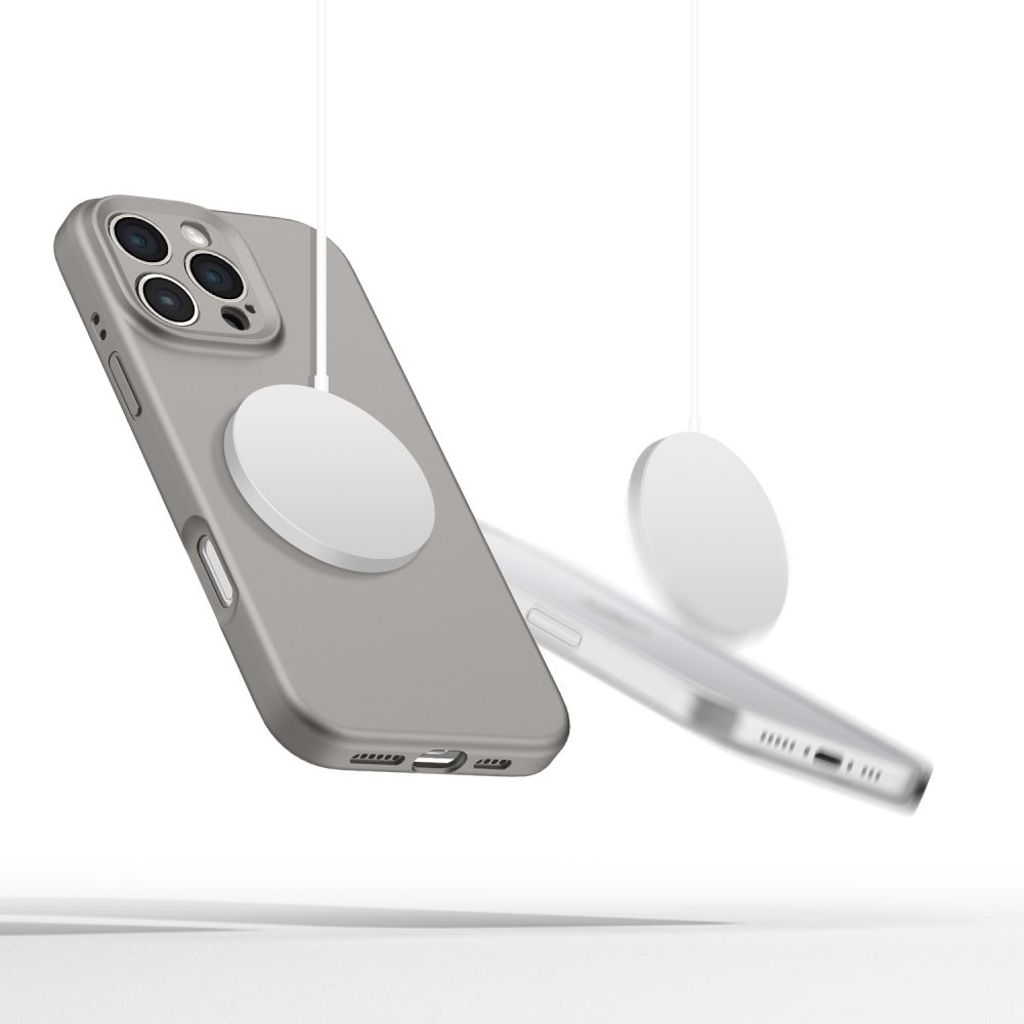 Tech-Protect Liquid Silicone MagSafe Deksel til iPhone 16 Pro Max - Svart